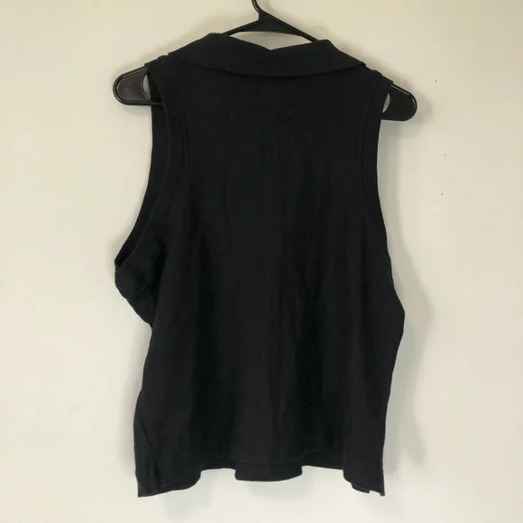 Vintage Adidas Collared Sleeveless Tennis / Golf Tank Top Sz L - Picture 2 of 3